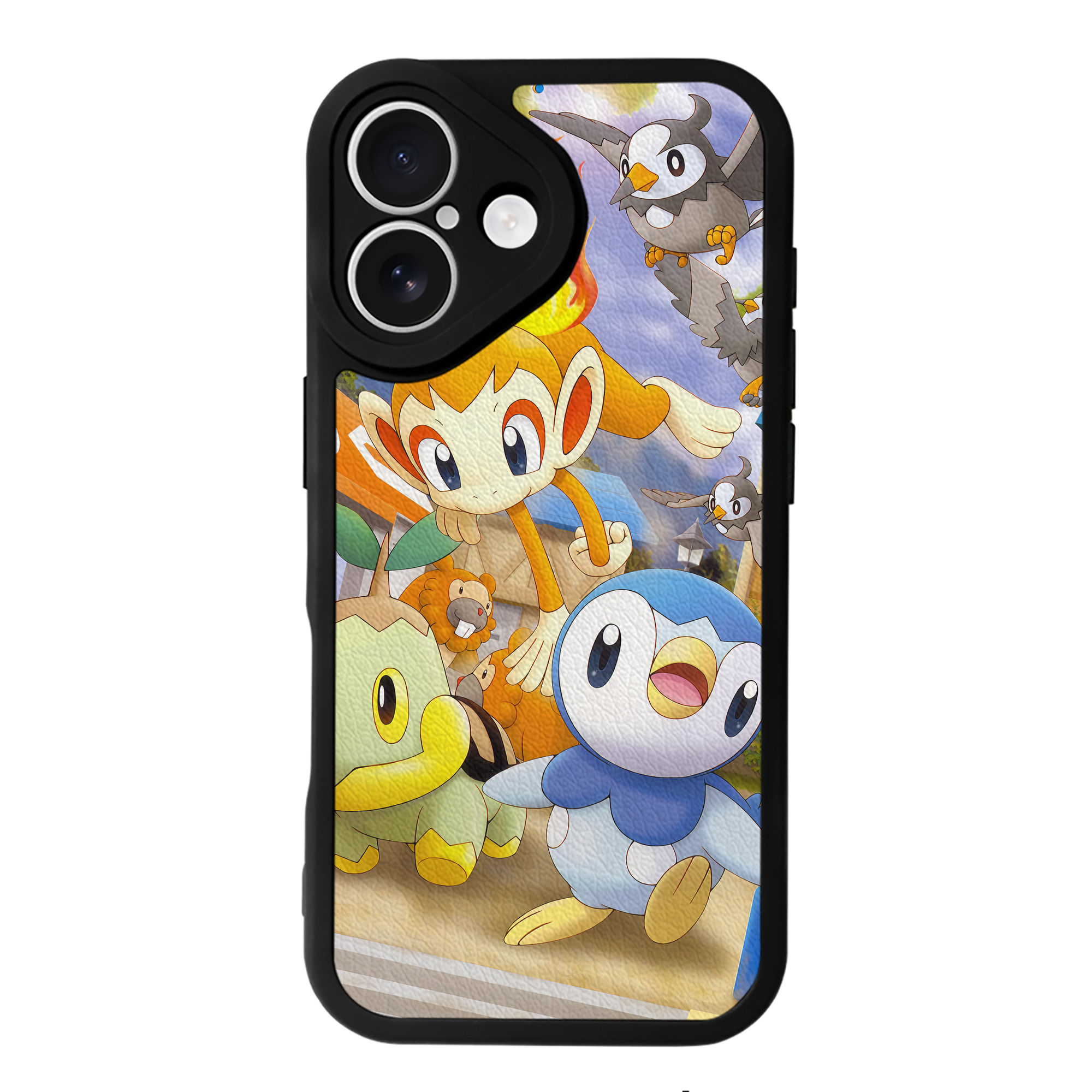 （画像用） ポケットモンスター Pokémon 【iPhone 16シリーズ対応】シリコンスマホケース（レザー調） 材質：シリコン